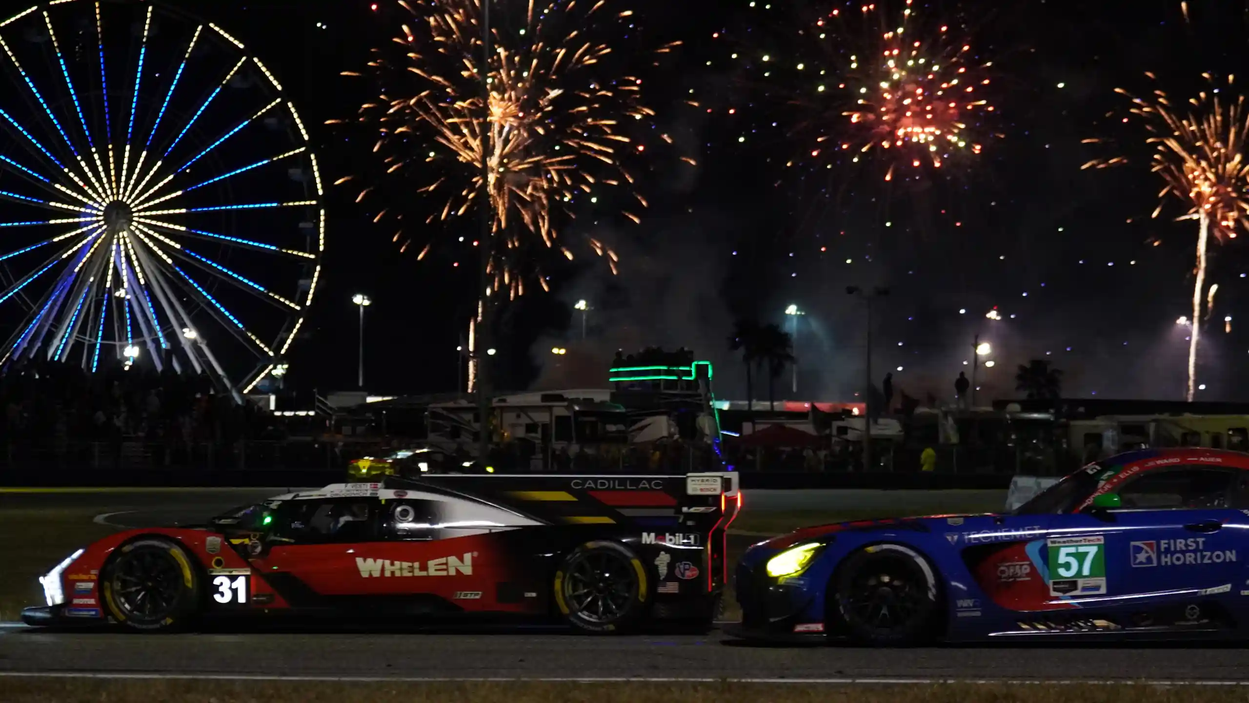 Fireworks at the 24 Hours of Daytona
