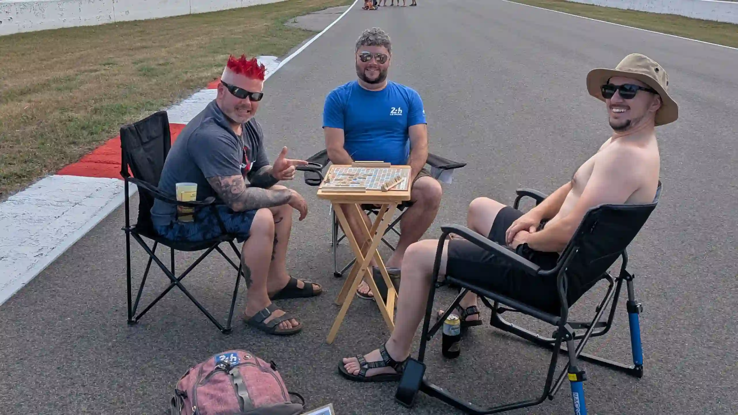 Fans on track at the IMSA Chevrolet Grand Prix