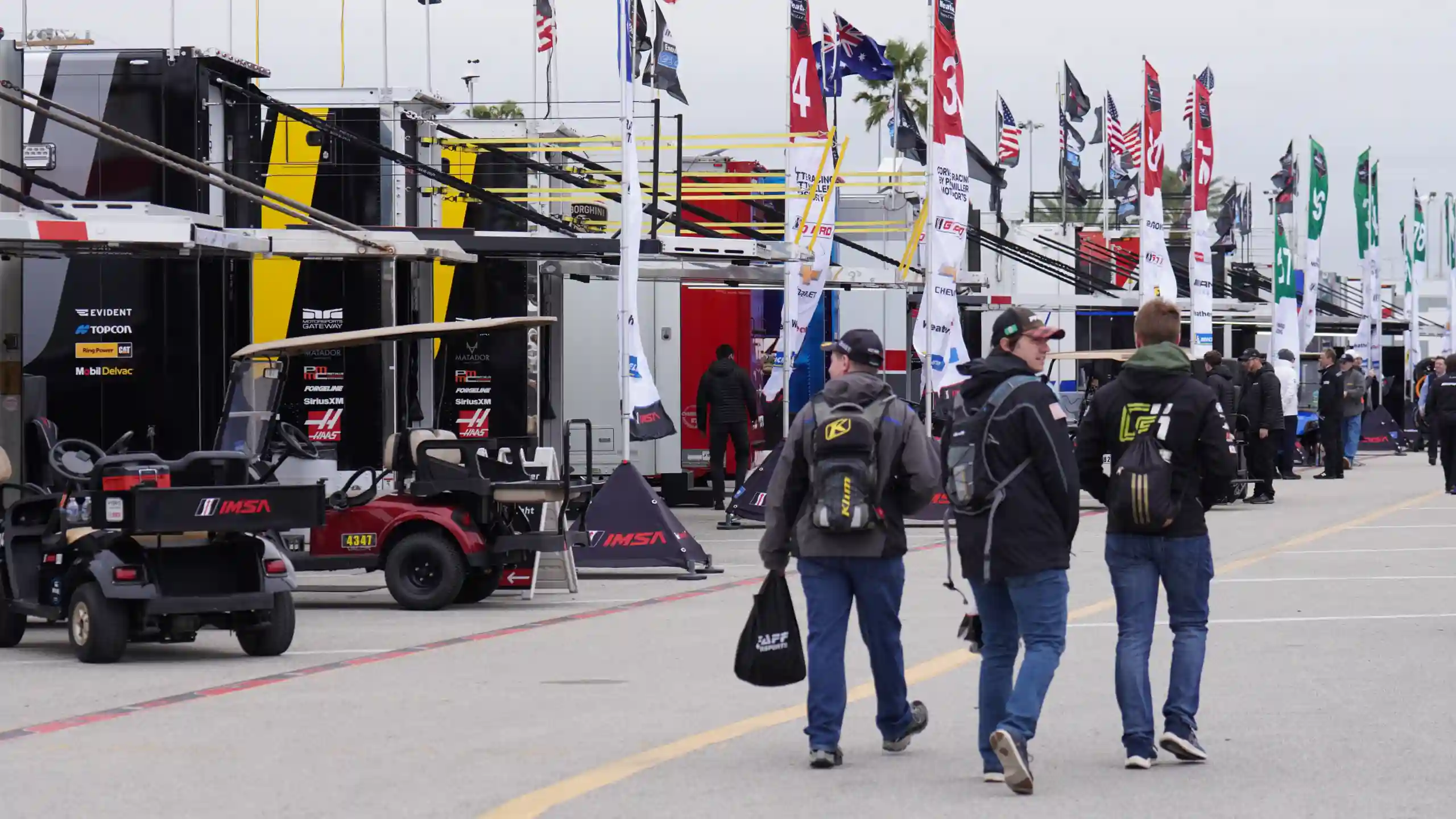 Paddock at the 24 Hours of Daytona