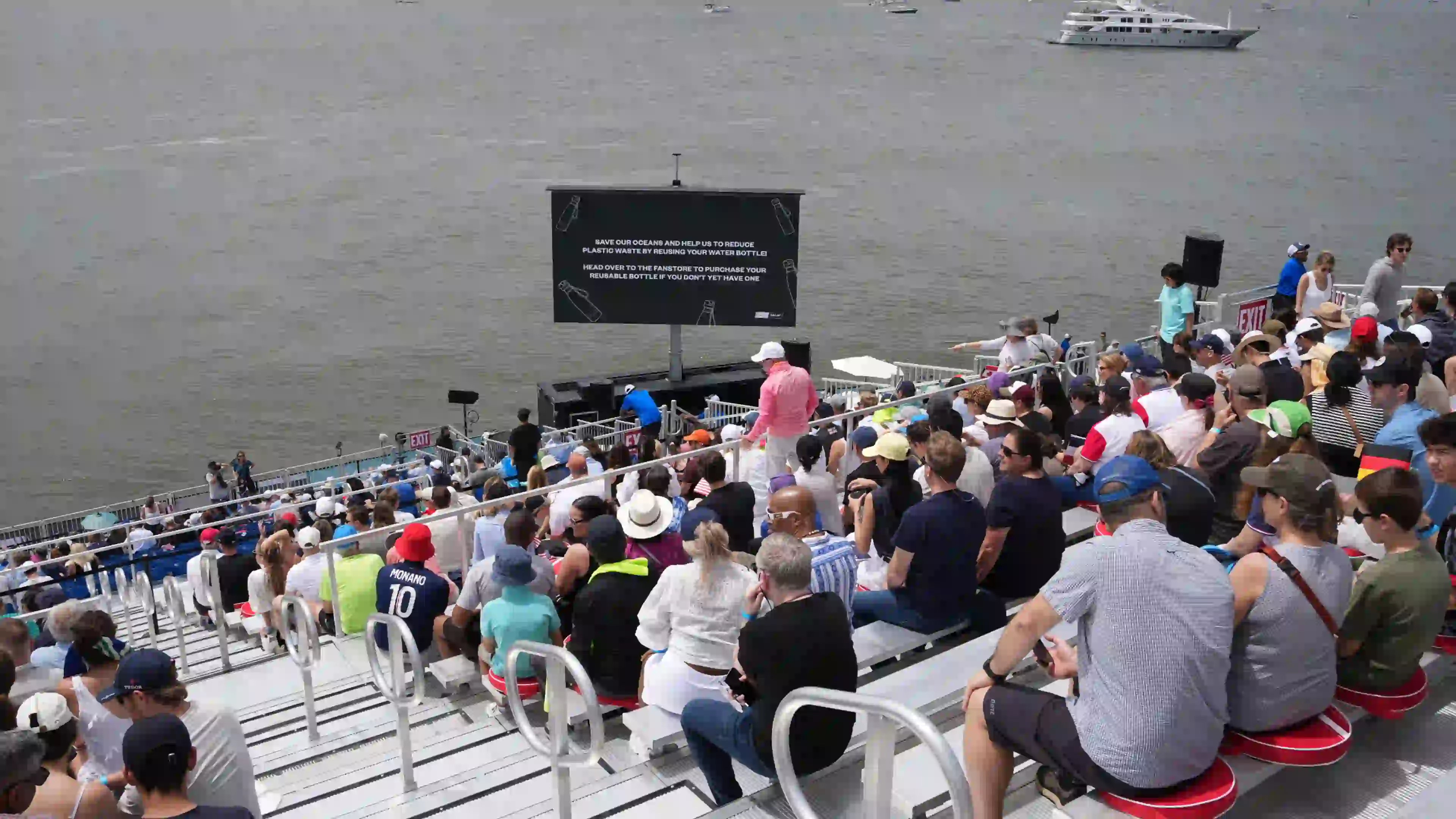 Grandstands at the NYC SailGP race