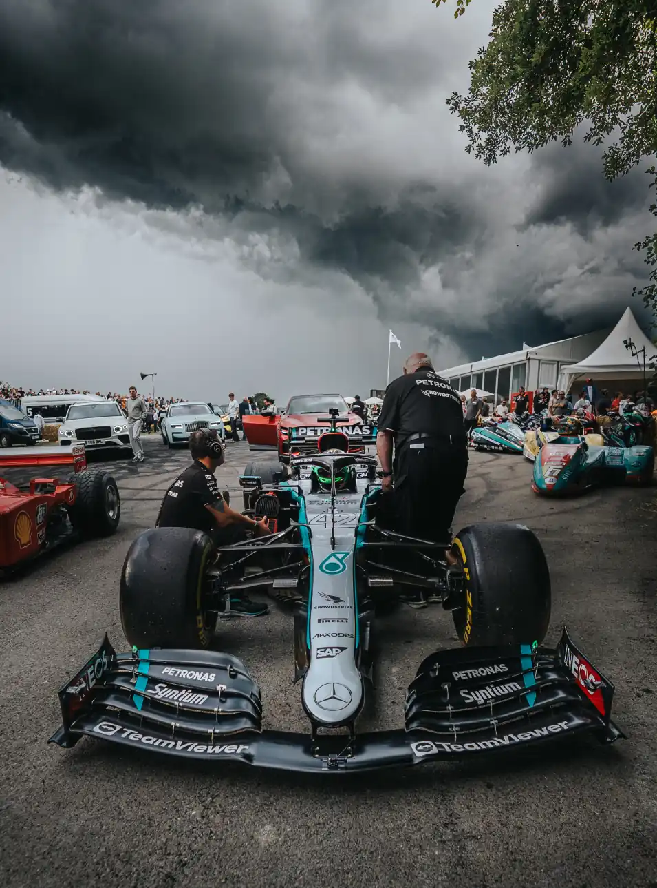 George Russell at the Goodwood Festival of Speed