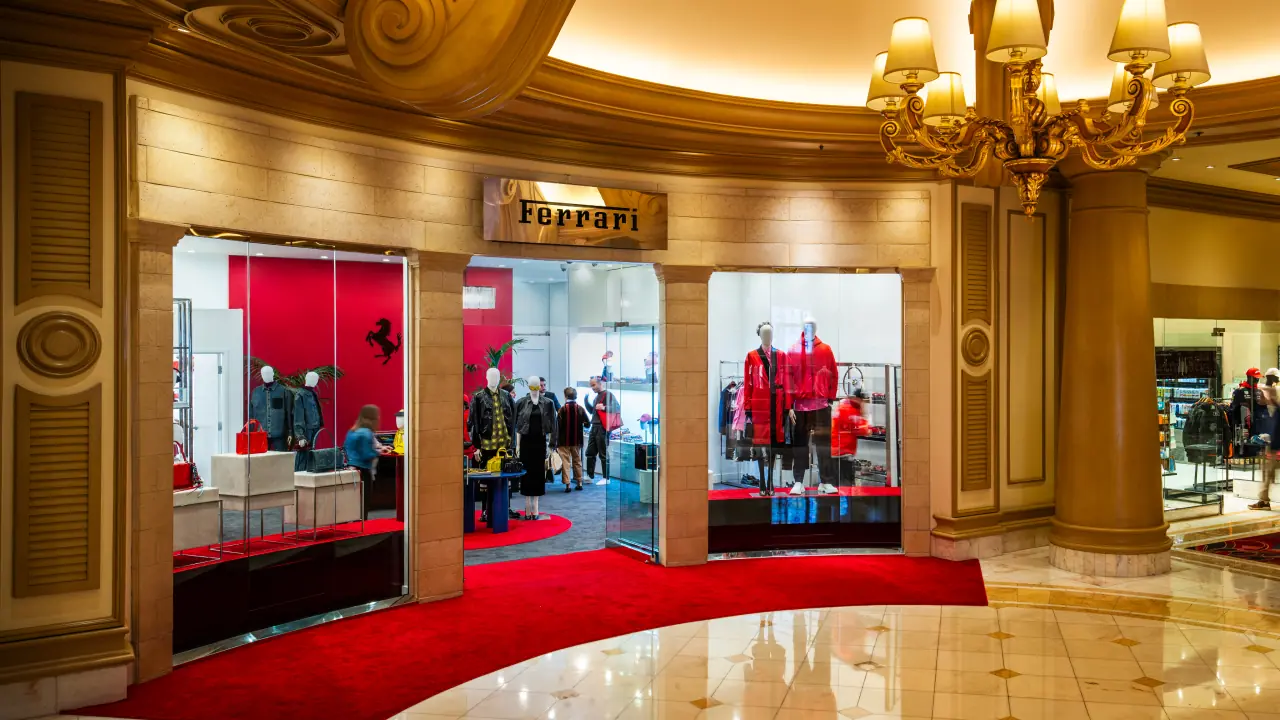 Ferrari boutique at the Bellagio