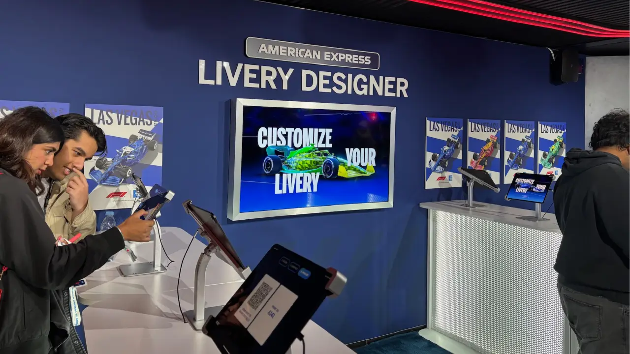 Livery designer at the Amex Las Vegas Fan Experience