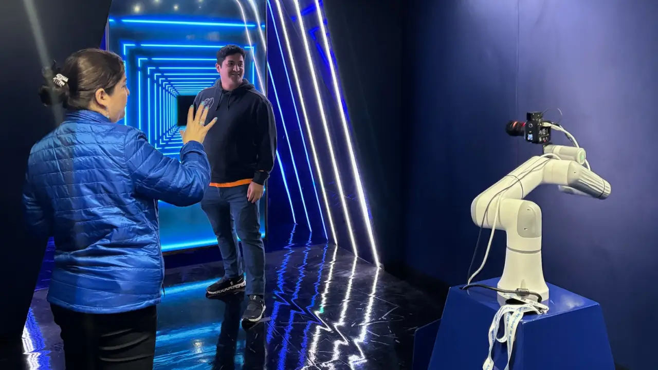 Driver intro filming at the Amex Las Vegas Fan Experience