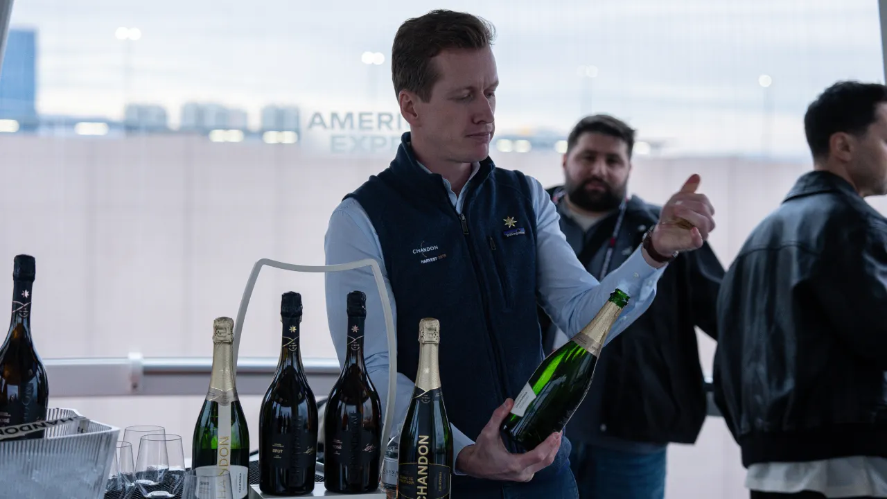 Chandon tasting in the High Roller