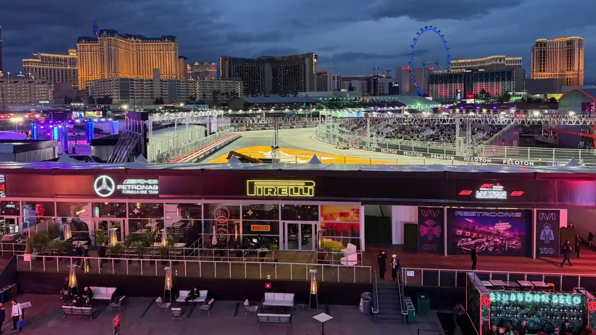 Las Vegas Grand Prix paddock