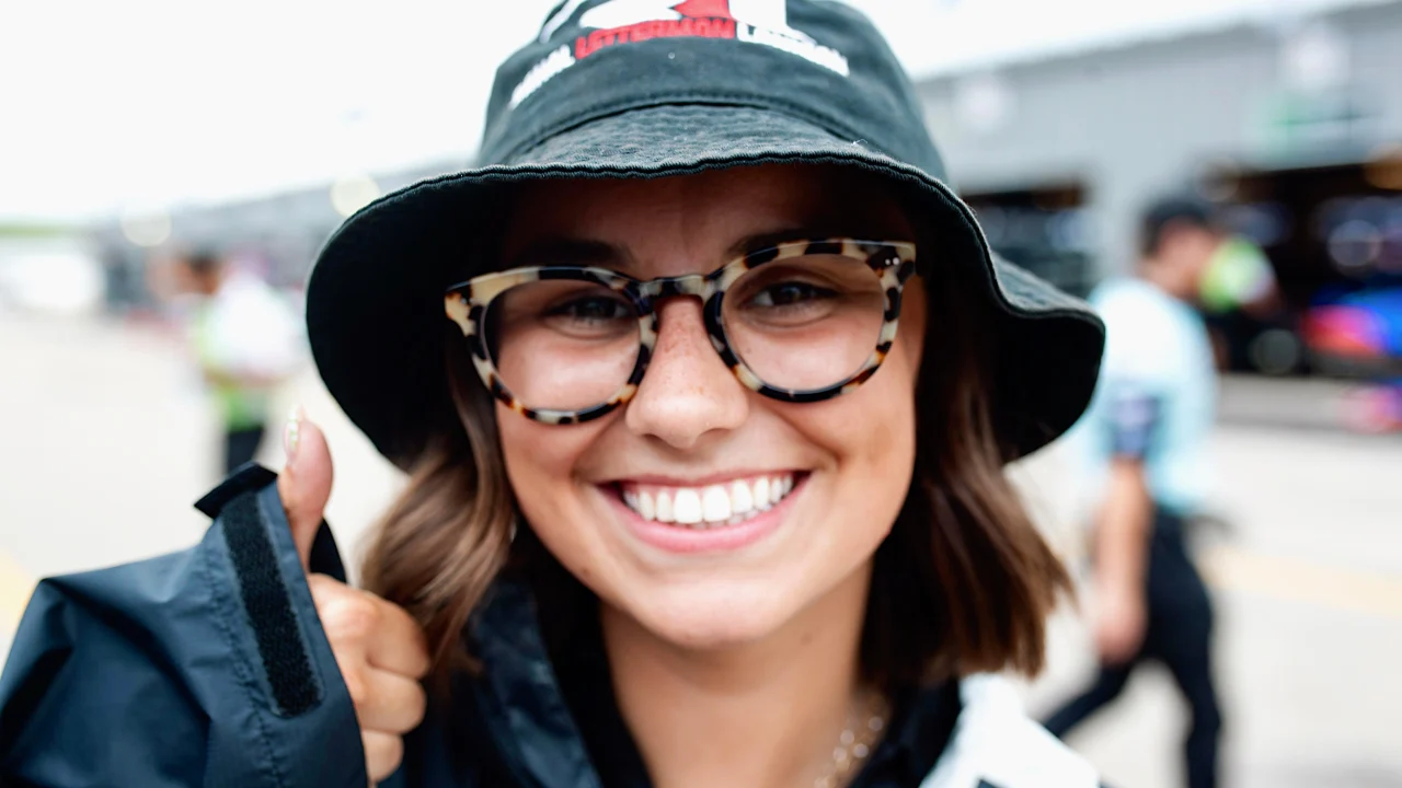 Emma Male working for Rahal Letterman Lanigan Racing (RLL)