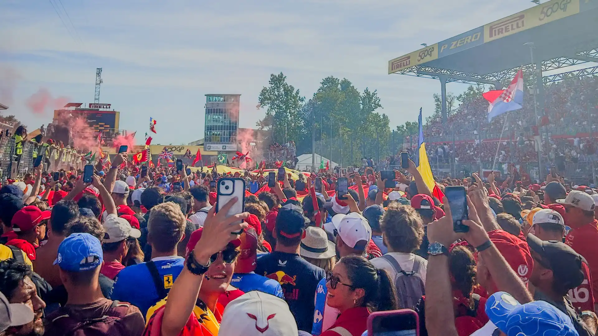 The Italian GP track invasion
