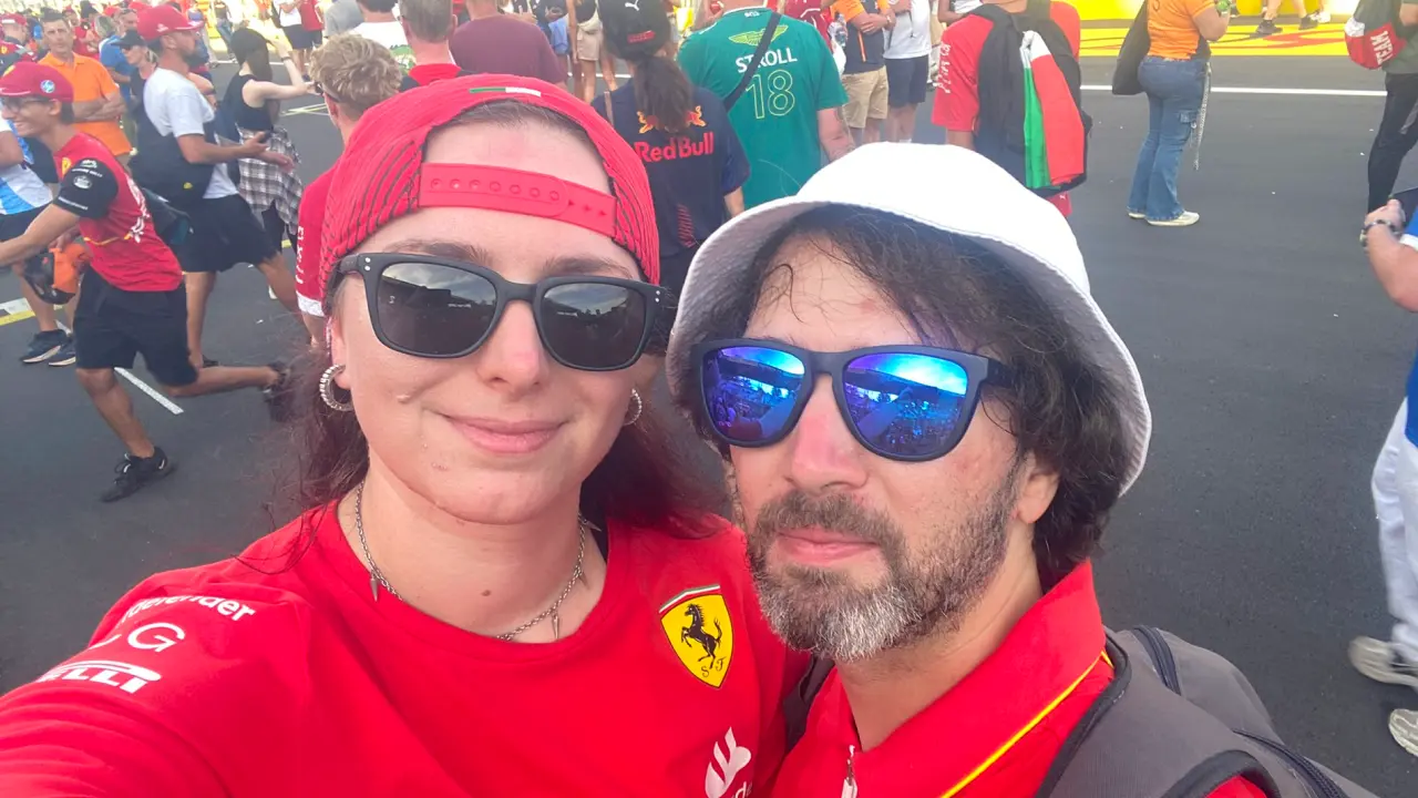 Bianca and Alex during the Track Invasion