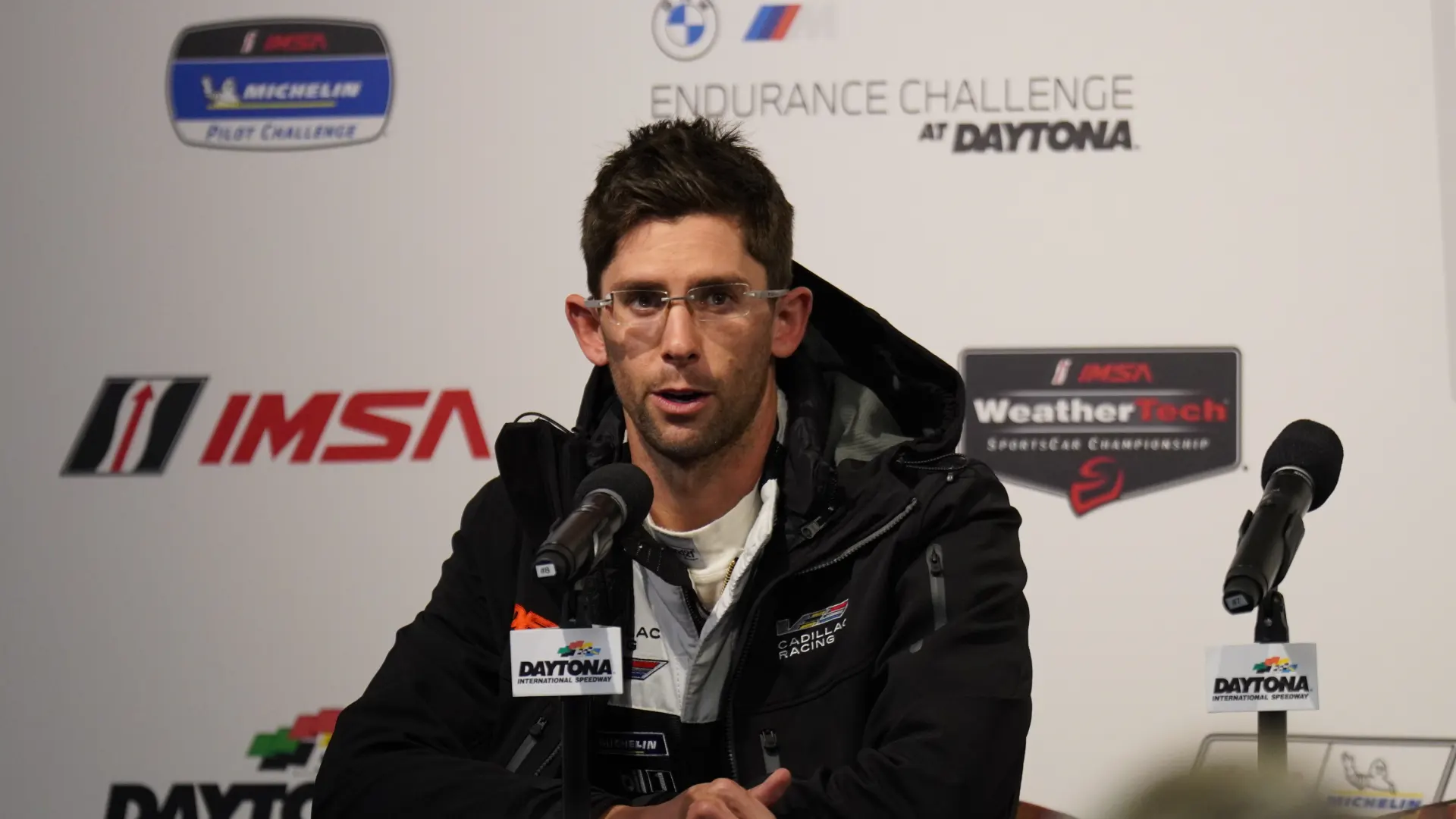 Jordan Taylor at the 24 Hours of Daytona Press Conference in 2025