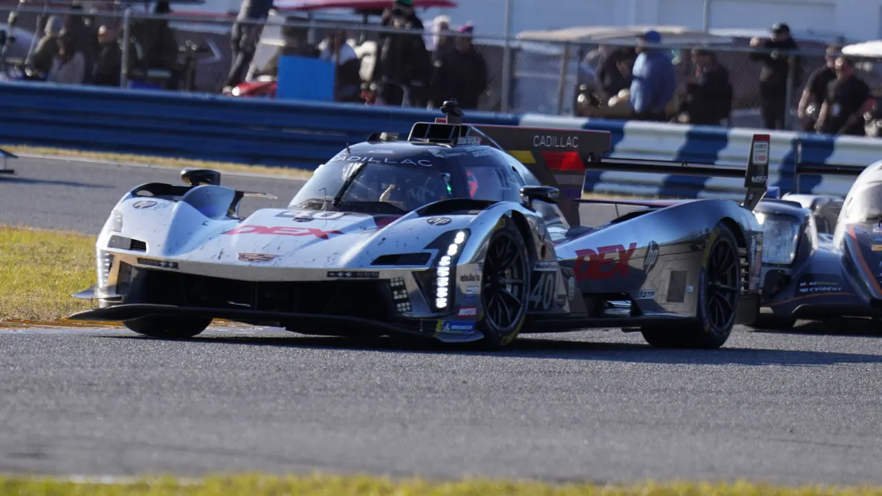 Jordan Taylor racing at the 2025 24 Hours of Daytona