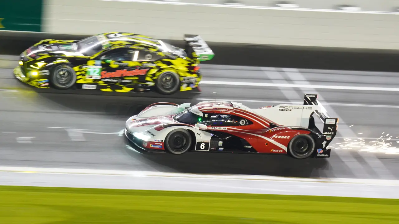 Matt Campbell driving in 2025 at the 24 Hours of Daytona 