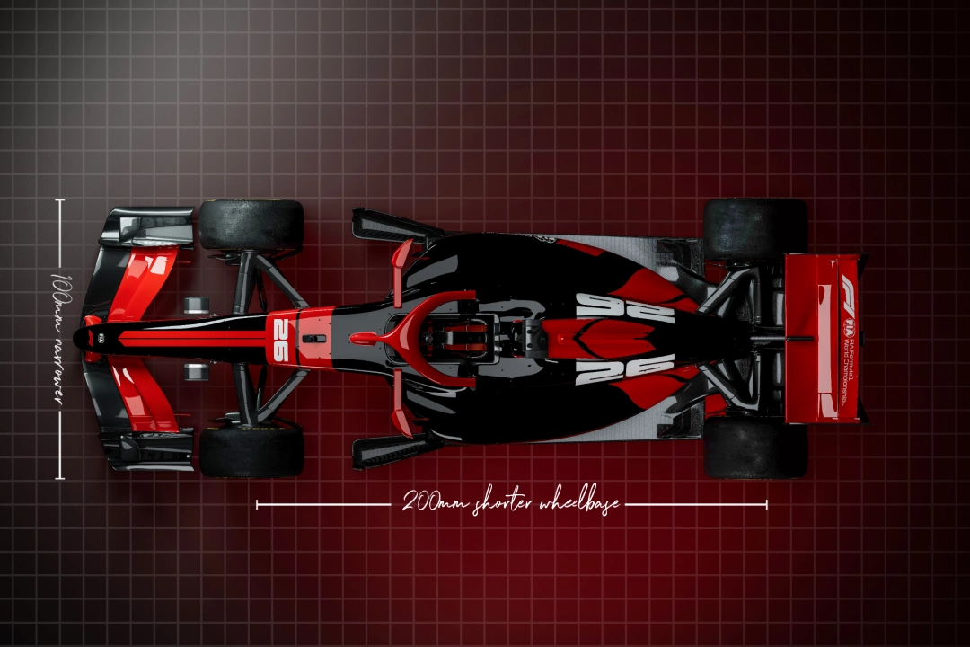 F1 car size reference