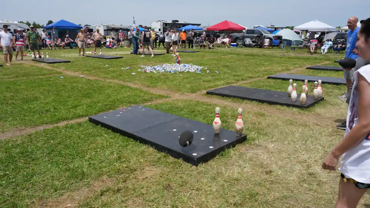 Fowling set up in Coke Lot 1A