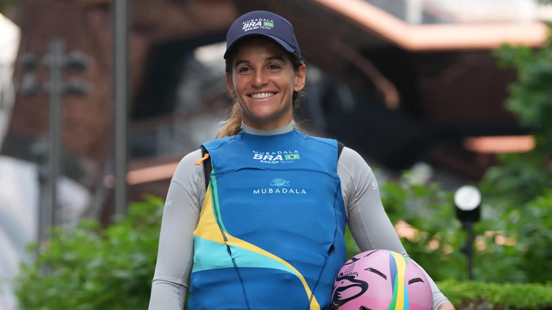 Martine Grael at the NYC SailGP