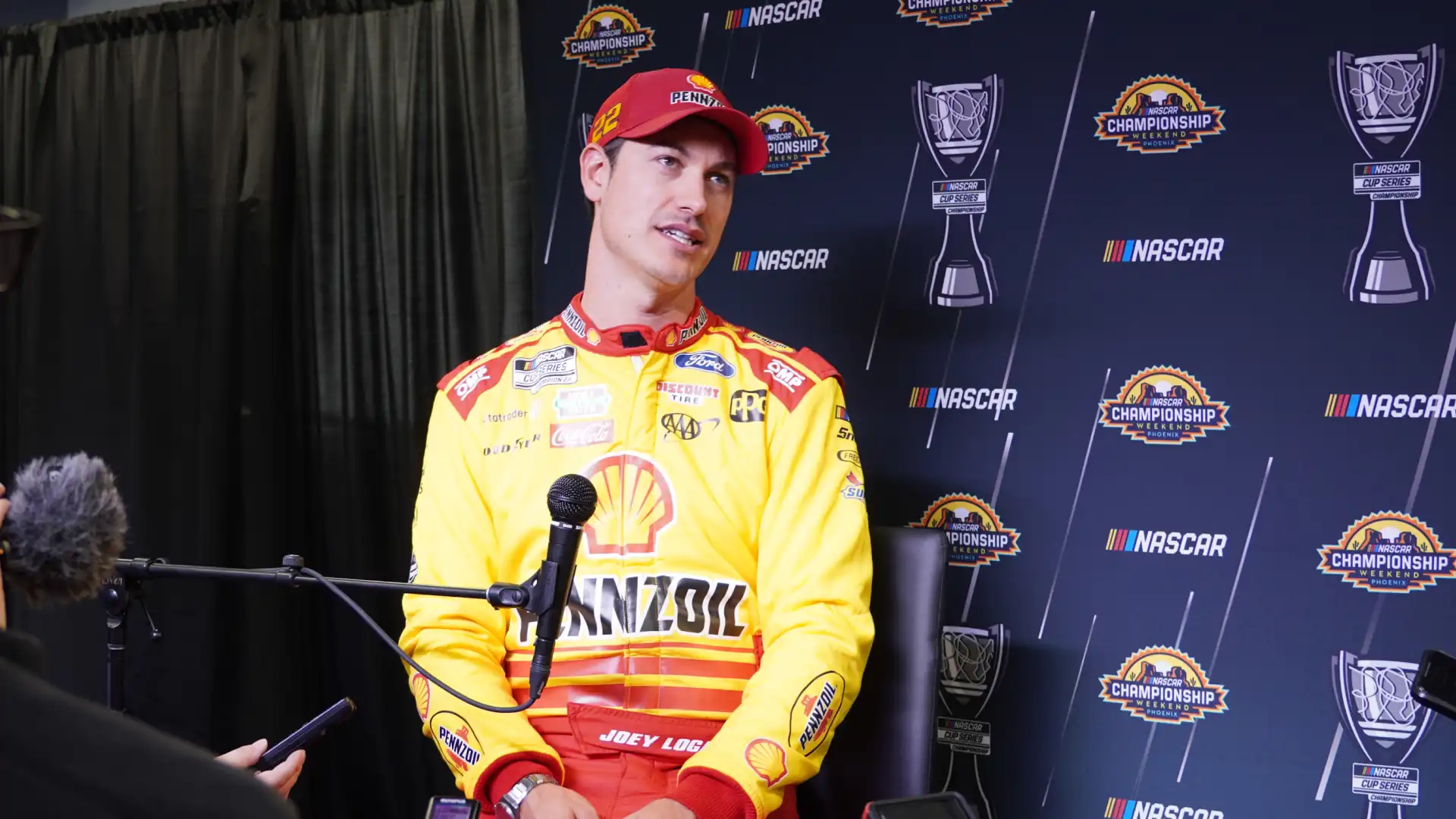 Joey Logano at the 2024 NASCAR Cup Series Championship