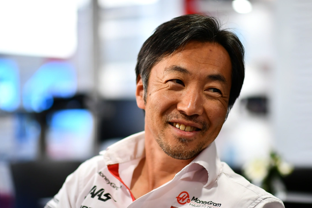 Haas team principal Ayao Komatsu