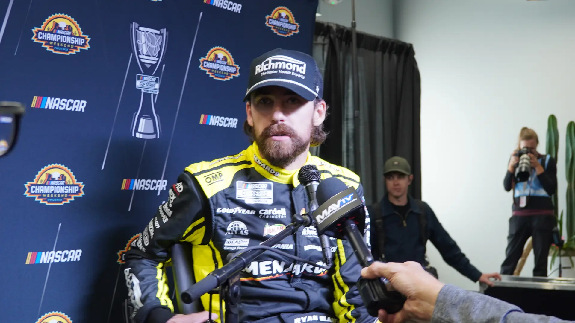 Ryan Blaney at a 2024 NASCAR press conference