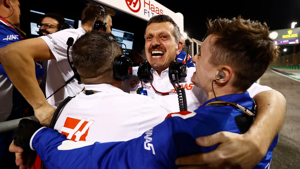 Guenther Steiner celebrating points with the Haas F1 team (Photo Source: LAT Photo)