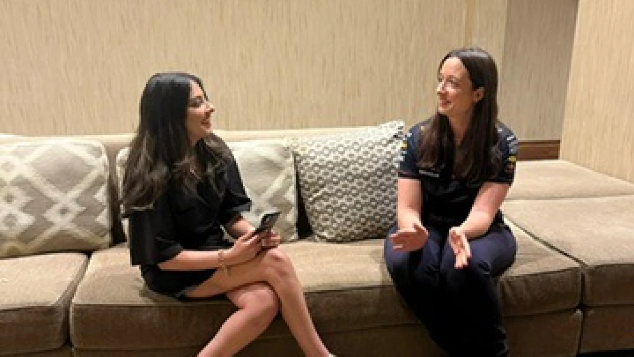 Manvi Mittal interviewing Hannah Schmidt