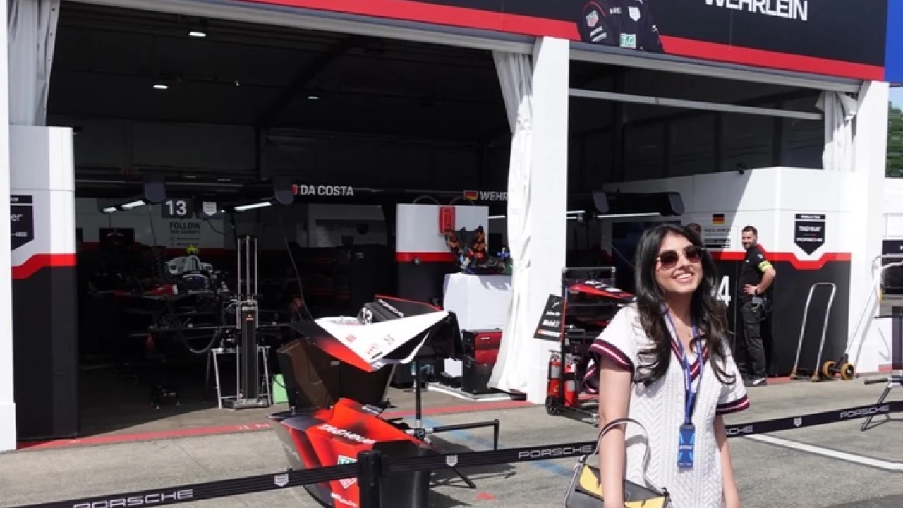 Manvi Mittal attending a Formula E event