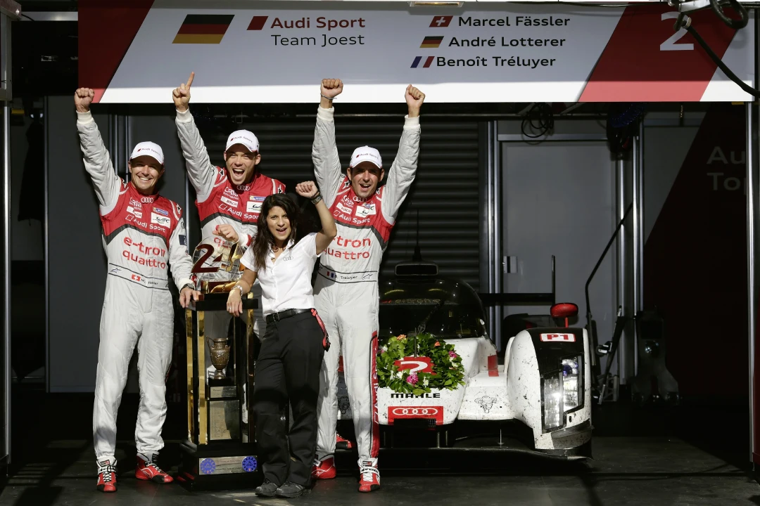 Audi celebrates Le Mans 2014 victory