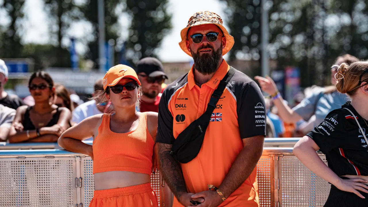 McLaren fans at the British GP