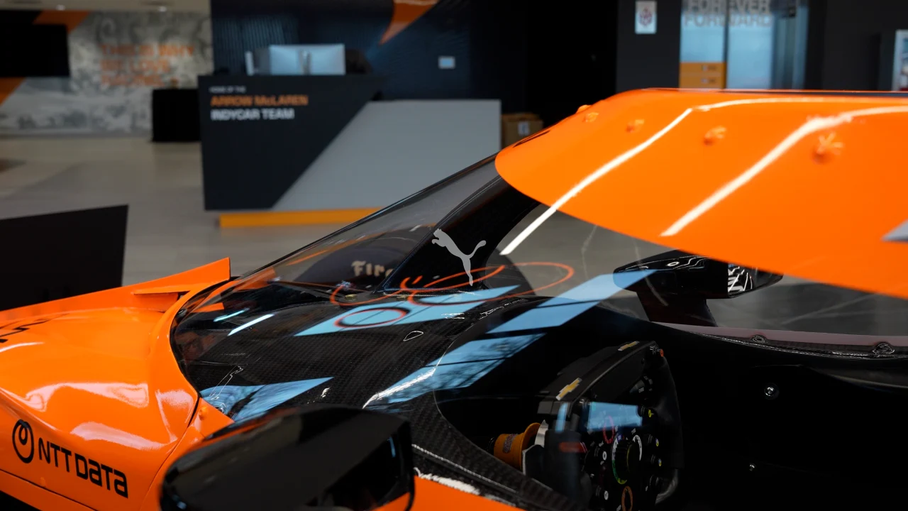 PUMA's logo placement on the #5 Arrow McLaren livery