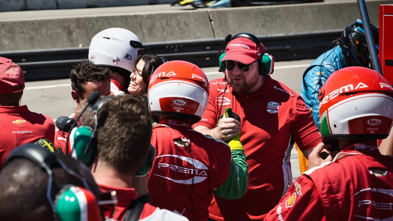 Mitchell Piersante with the Prema IndyCar Team