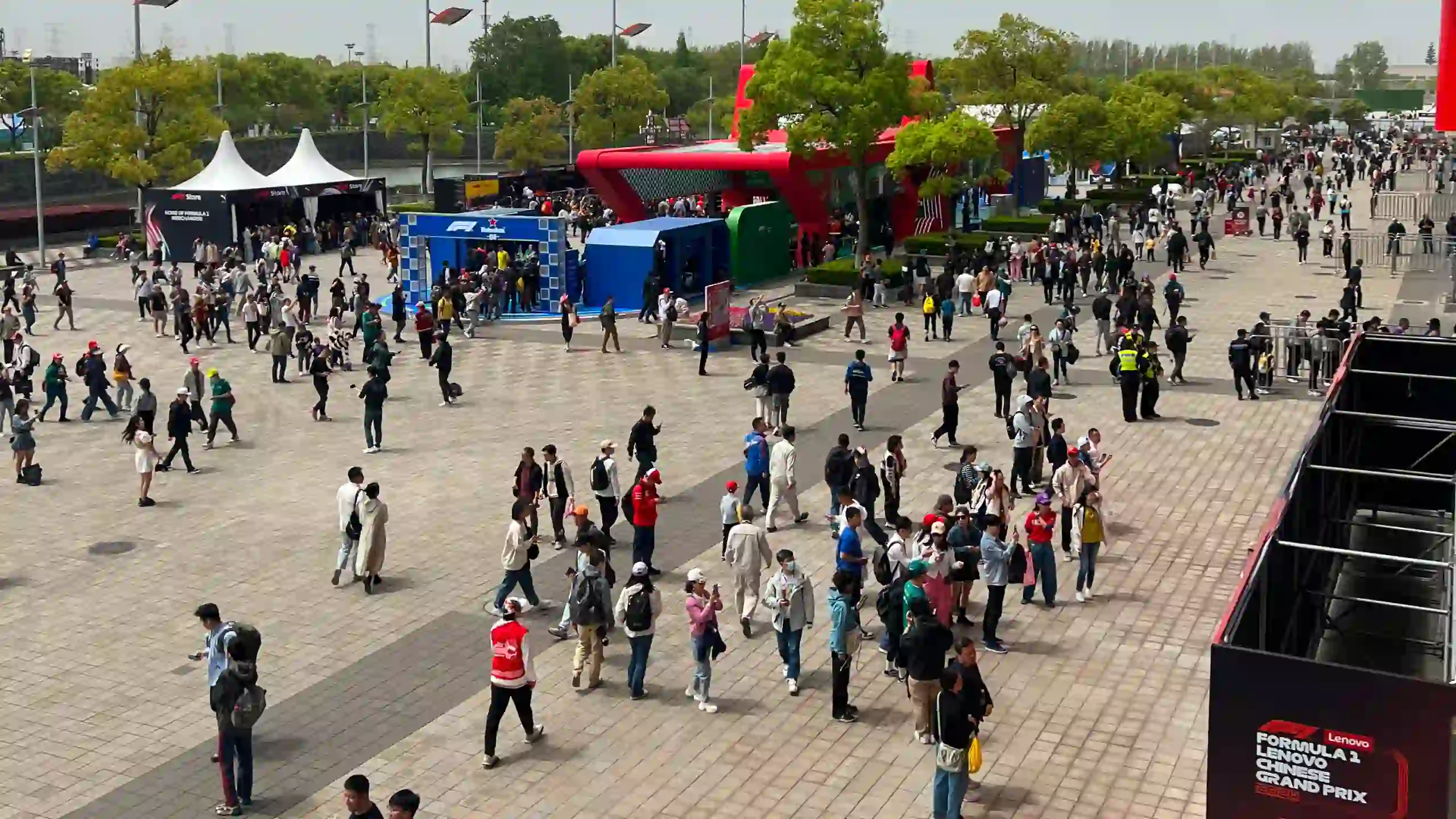 Red Bull car on track