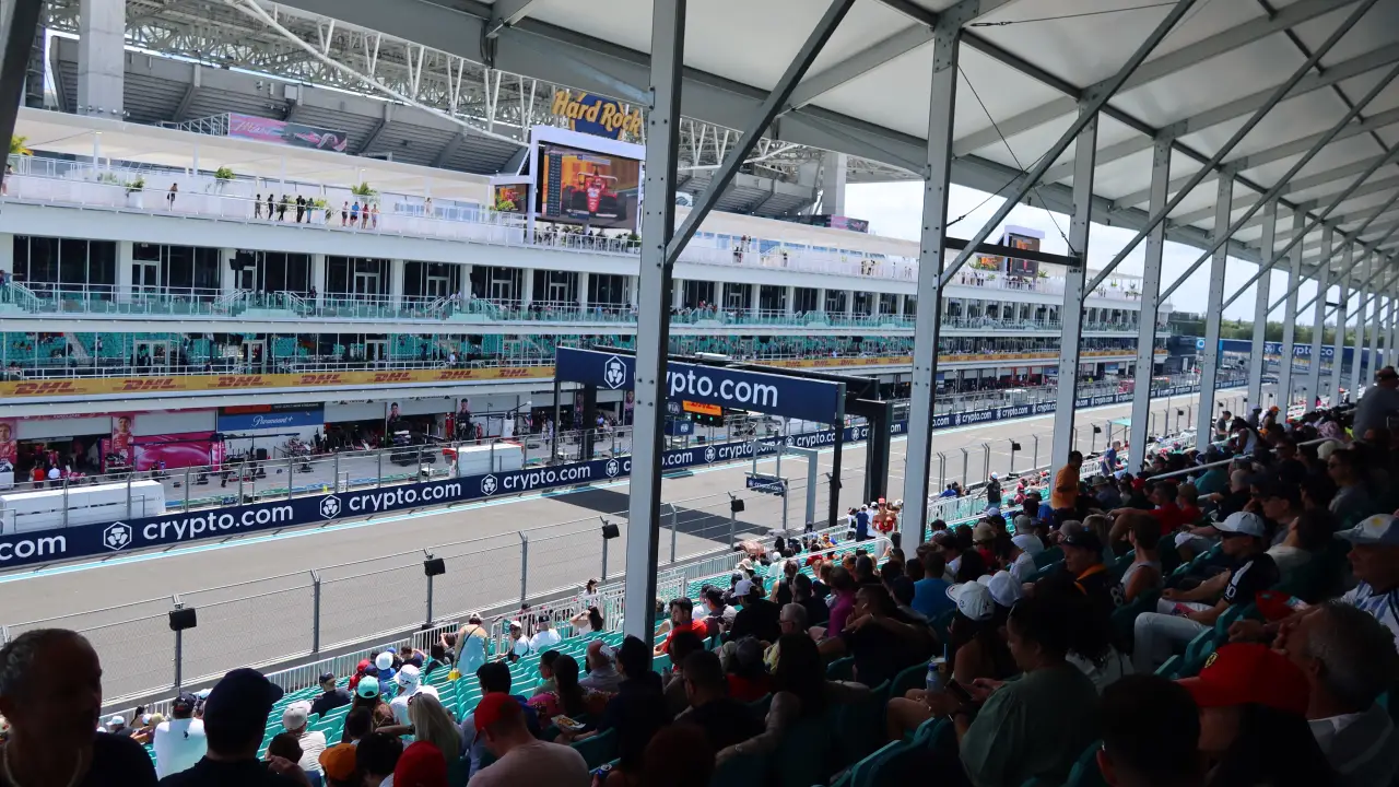 Sydney’s view from the Start/Finish Grandstand