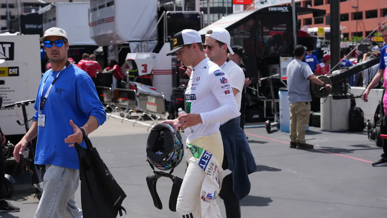 Dennis Hauger at the Detroit Street Race in 2025