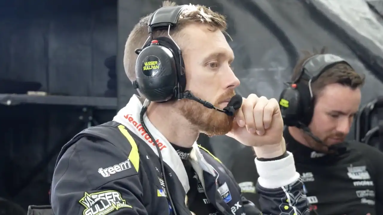 Jack Hawksworth driving for Vasseur Sullivan at the 24 Hours of Daytona