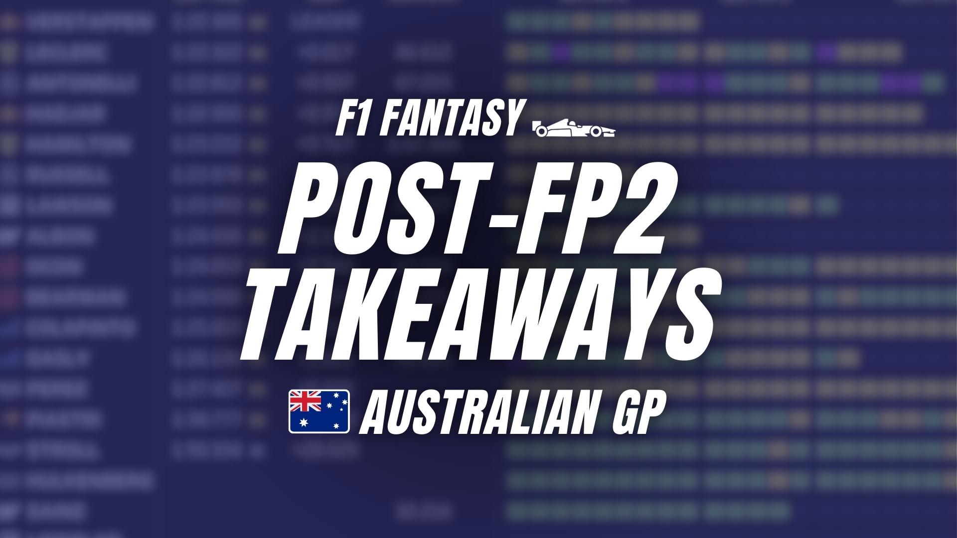 F1 Fantasy Formation Lap: A Crowded Australia
