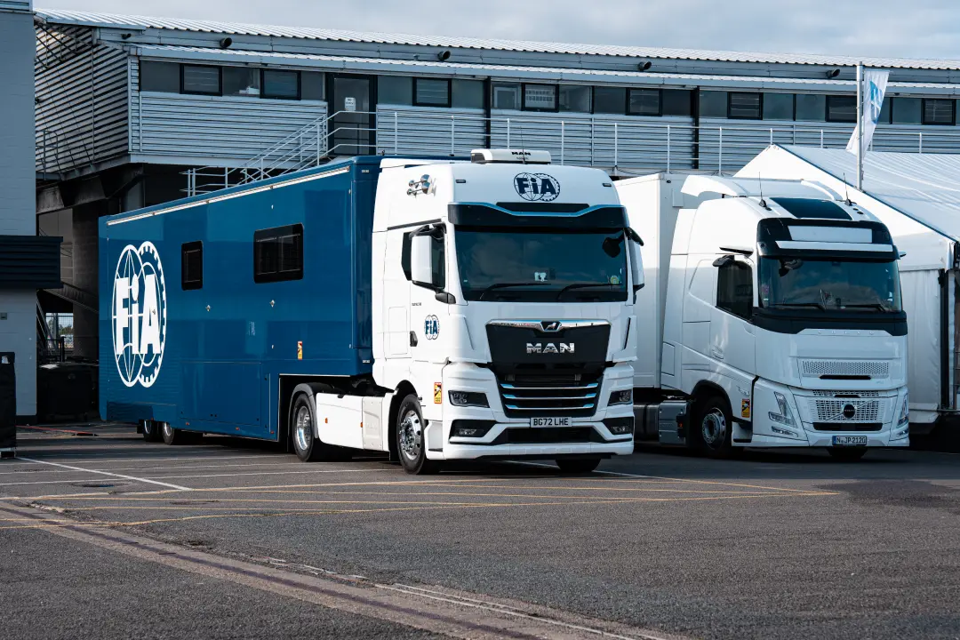FIA freight trucks for F1 logistics
