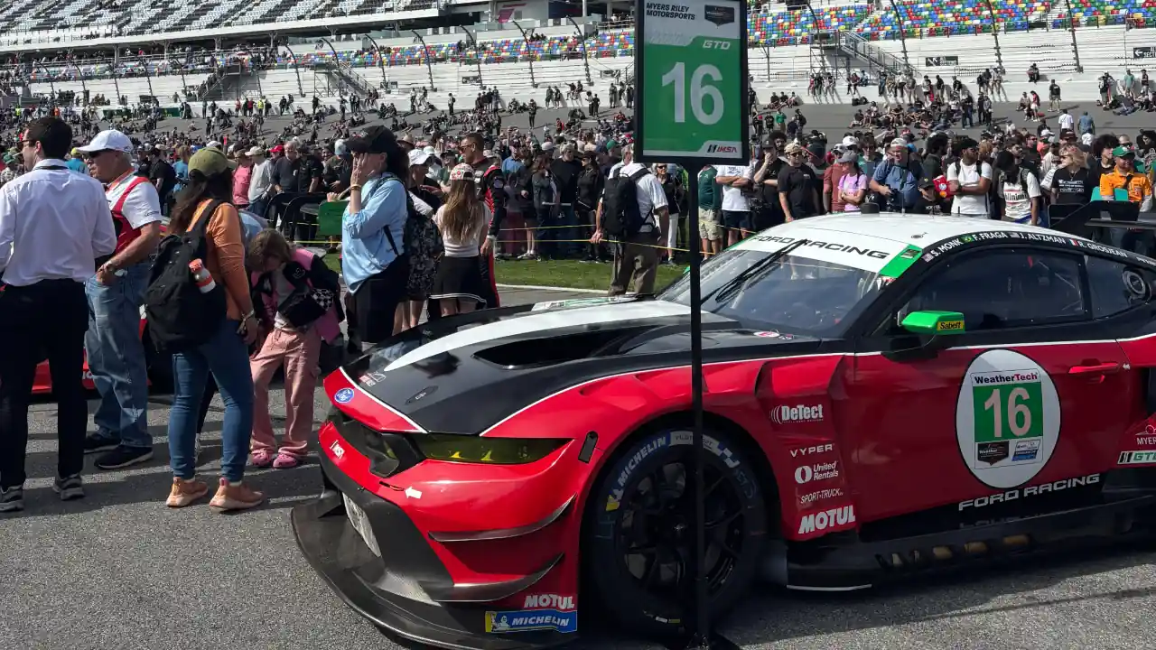 Jenson Altzman driving with Myers Riley for the 2026 Rolex 24 at Daytona