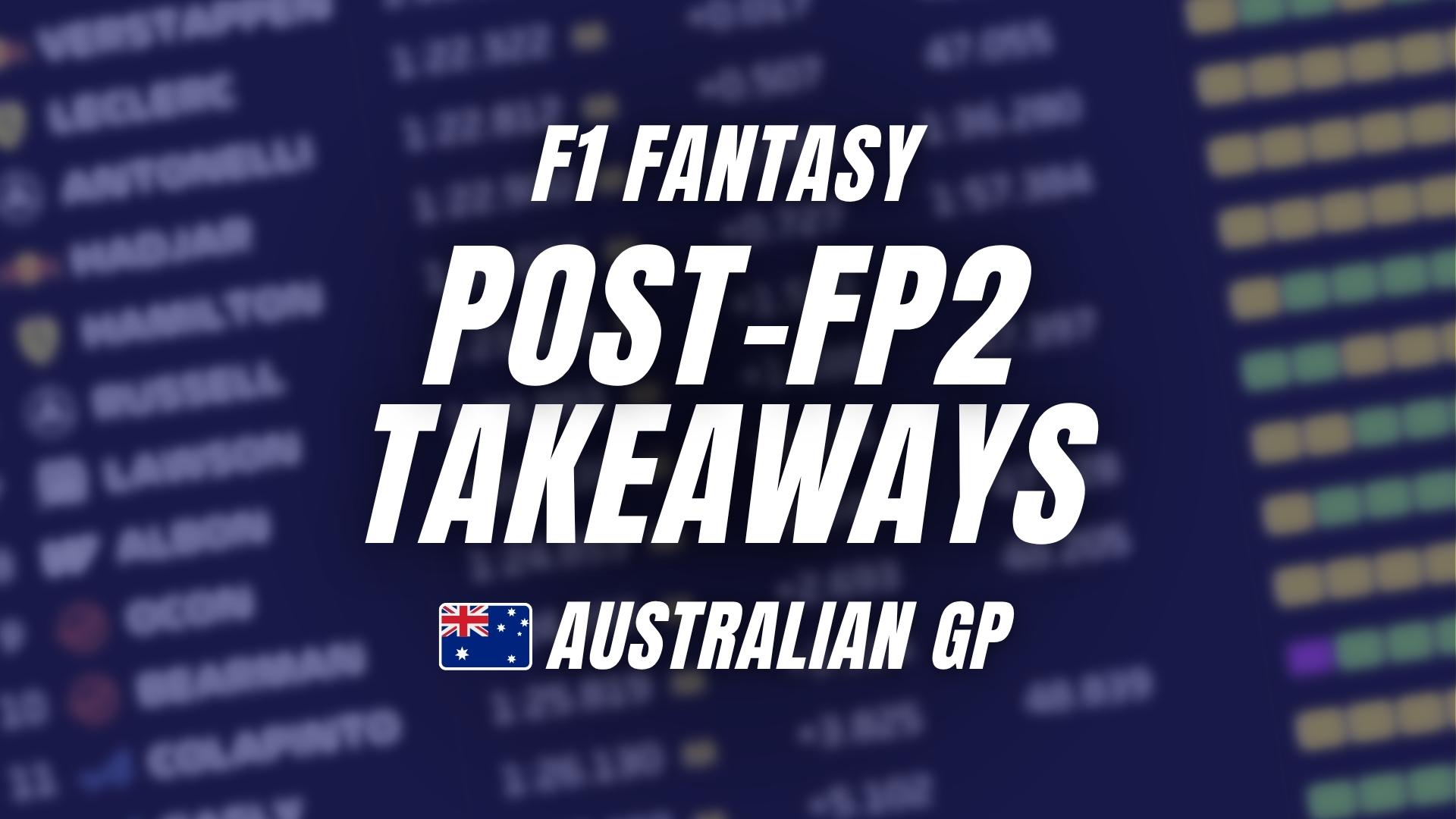 F1 Fantasy Formation Lap: A Crowded Australia
