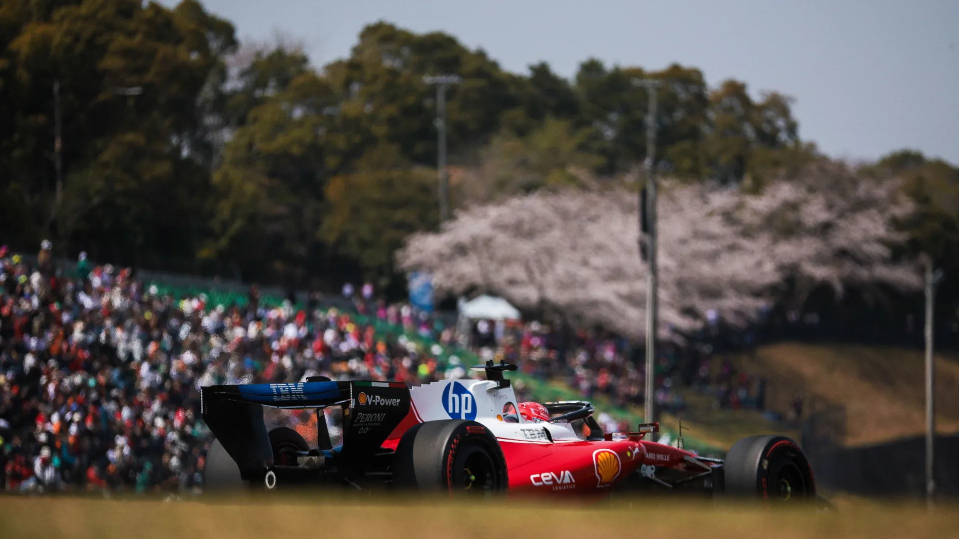 “It was a bit of a sweaty one” say Leclerc as Ferrari battle with Mercedes and McLaren heats up in Japan