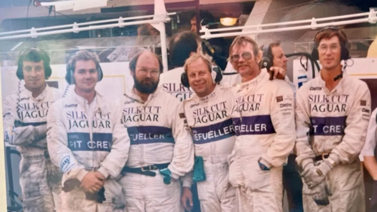 Peter Hodgkinson and his 1990 Le Mans team