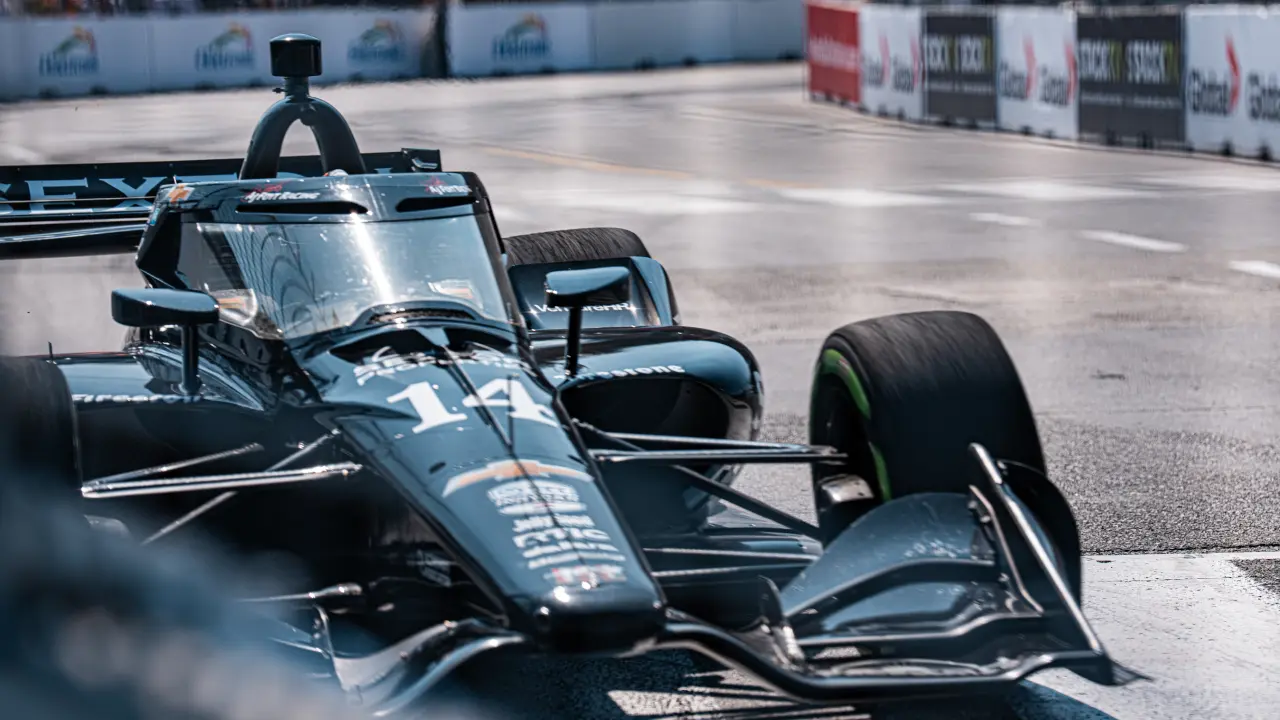 Santino Ferrucci's #14 Car he pilots for A.J. Foyt Racing