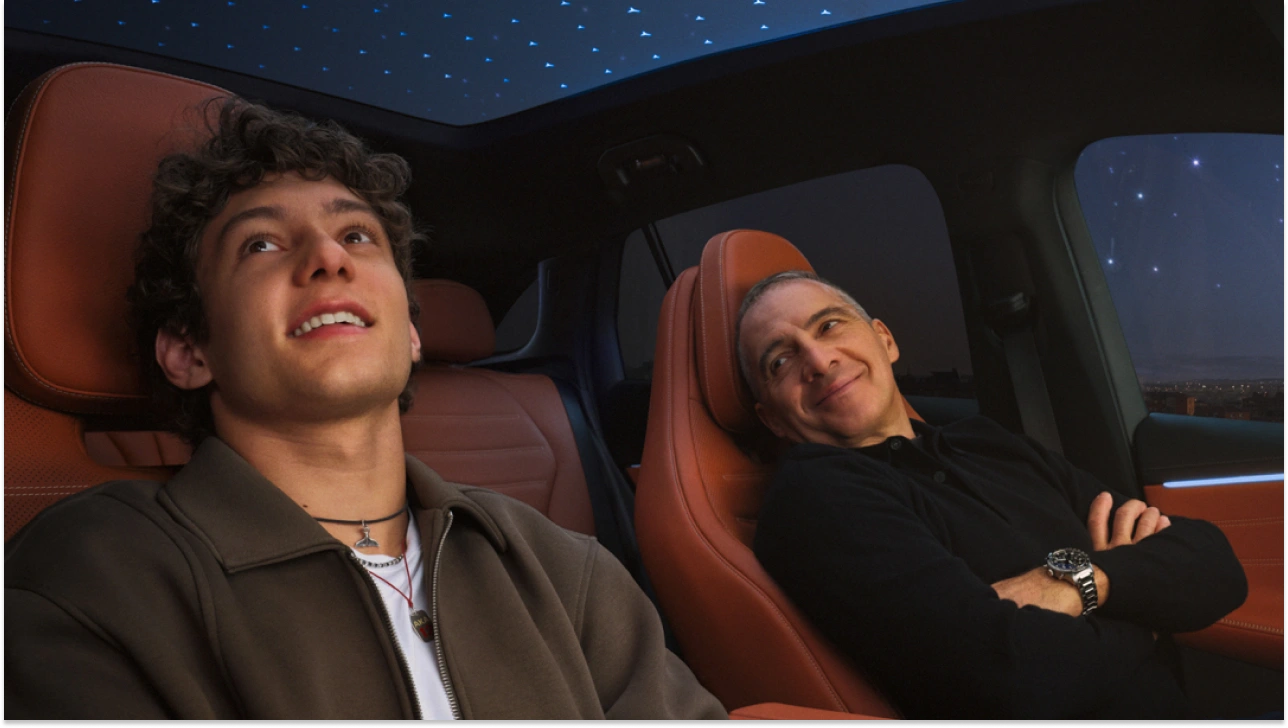 Kimi Antonelli and his father, Marco