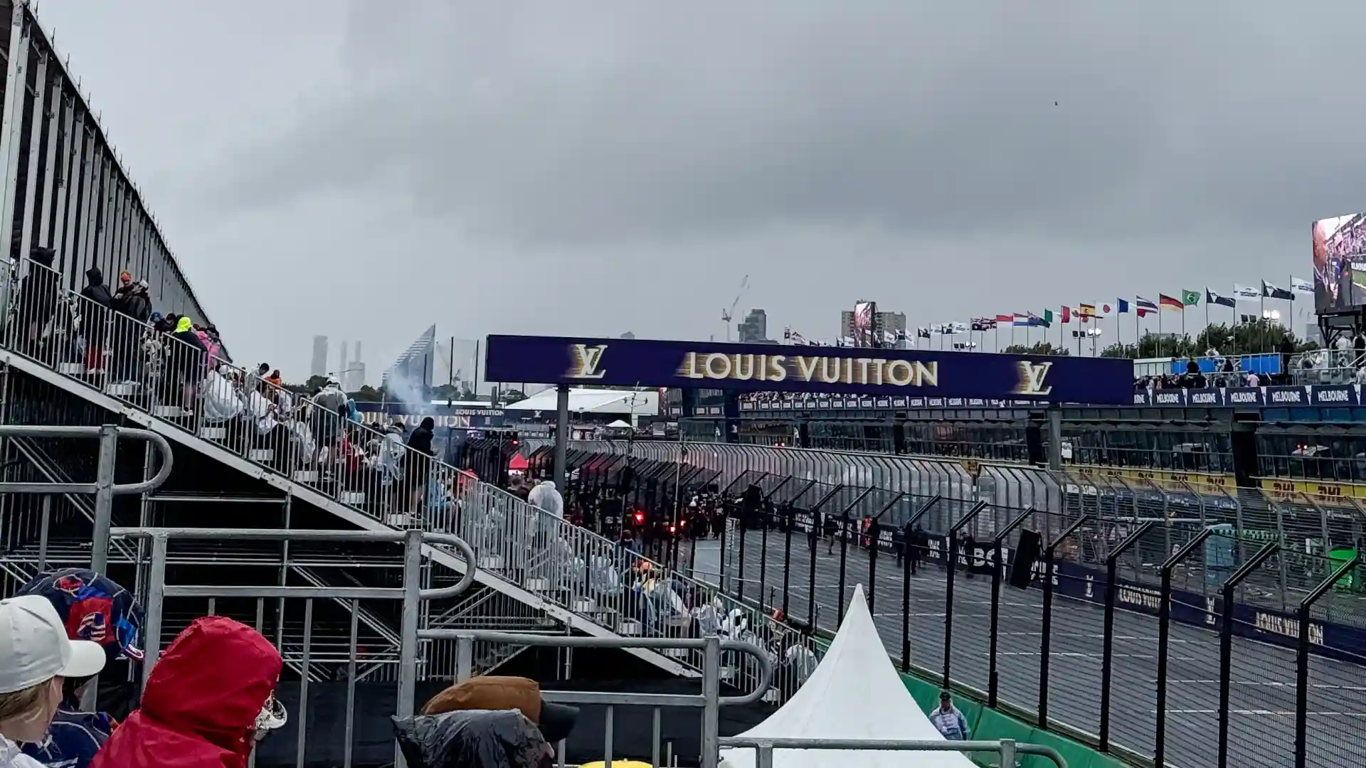 View from the Senna Grandstand at the F1 Australian GP