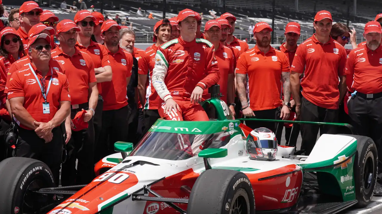 Callum Ilott with the #90 Car for Prema racing at the 2025 Indianapolis 500