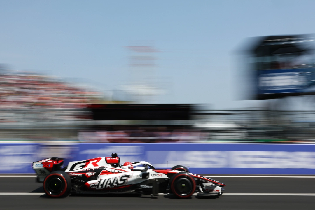 Haas F1 car at Suzuka Circuit