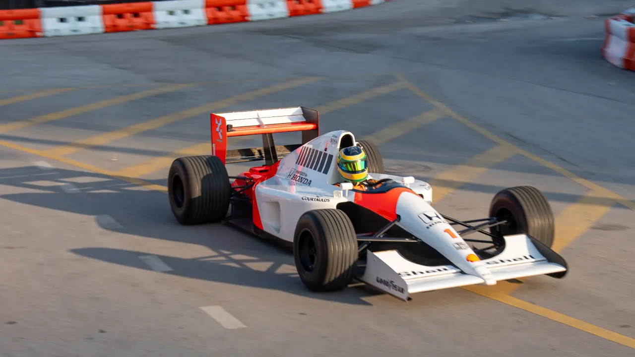 Bruno Senna drives the MP4/6