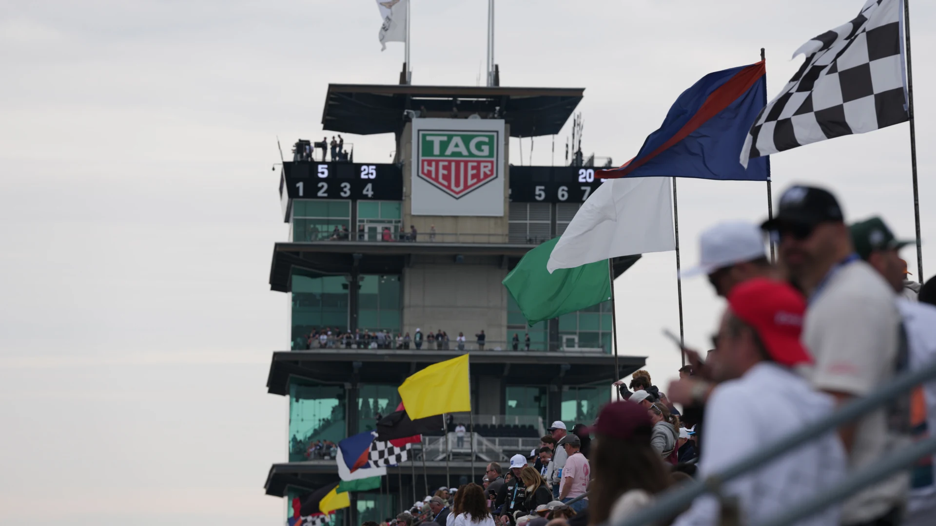 The pagoda at the Indianapolis 500