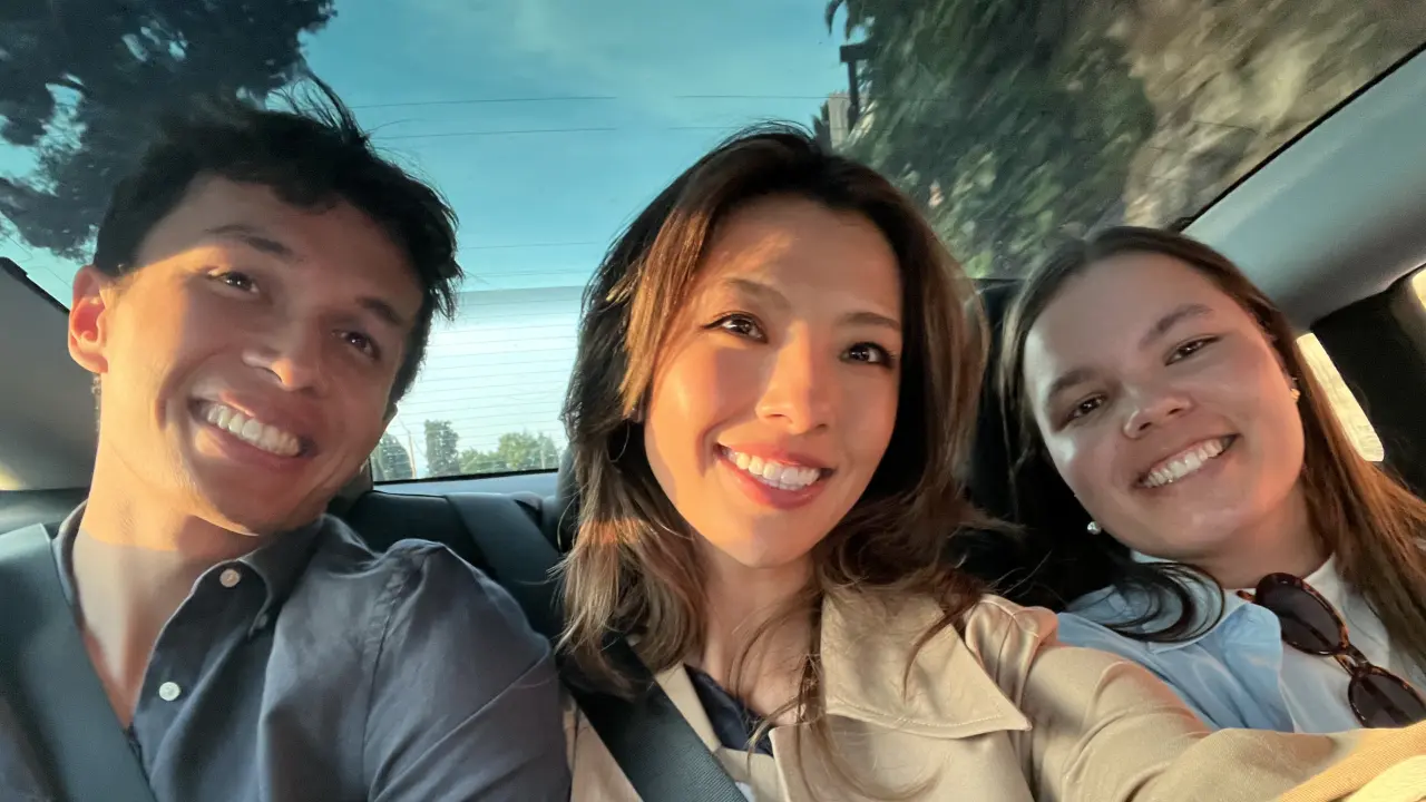 Alex Albon, Lily Muni He and Loes Klinker