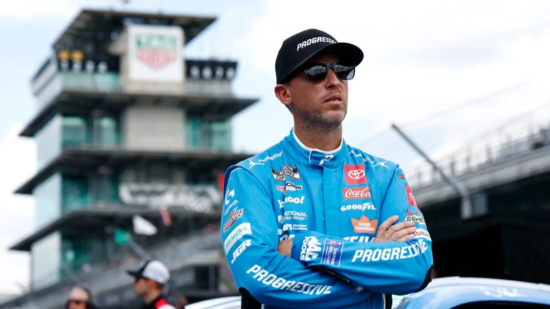 Denny Hamlin at the Brickyard 400
