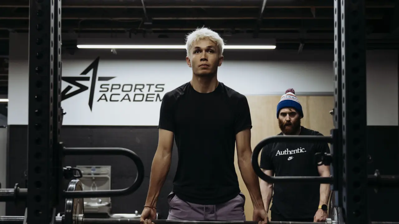 Patrick Harding training Alex Albon while he competes in Formula 1