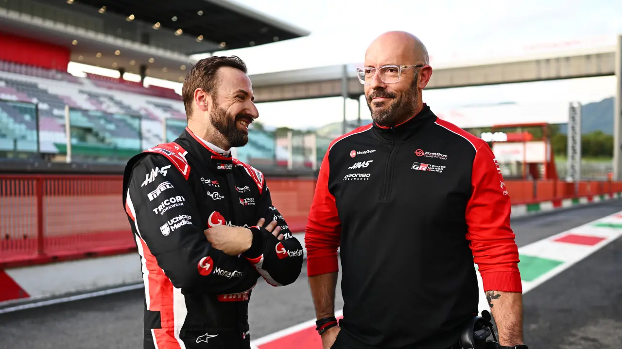 Stuart Morrison with James Hinchcliffe